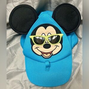 Walt Disney World Mickey Mouse Sunglass Kids Hat Cap Adjustable Strap Youth Blue